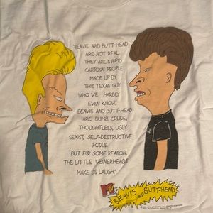 Vintage 1993 Beavis and Butthead T-Shirt Size Large